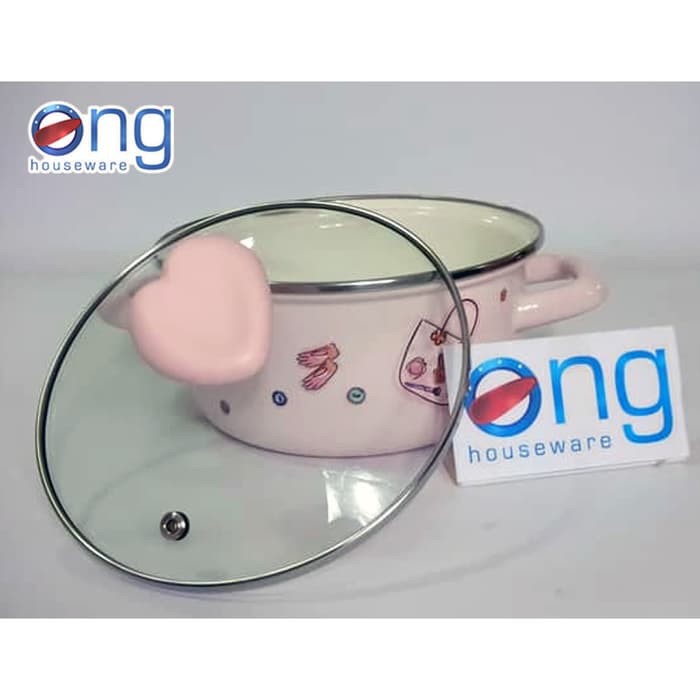 Panci Enamel Cantik 18 Cm Kedawung Pi04g