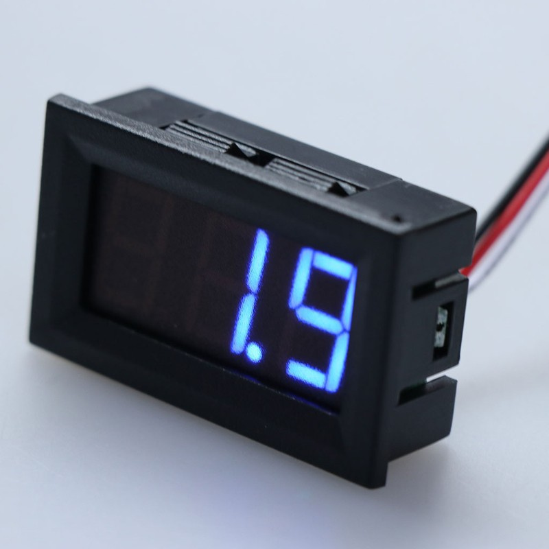 CRE  DC 0-100V 3-Wire Voltmeter LED 0.56in Digital Voltage Meter Panel Monitor Tester