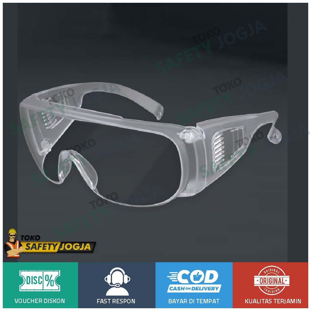 KACAMATA SAFETY GOGGLE APD K3 ATRIBUT MEDIS