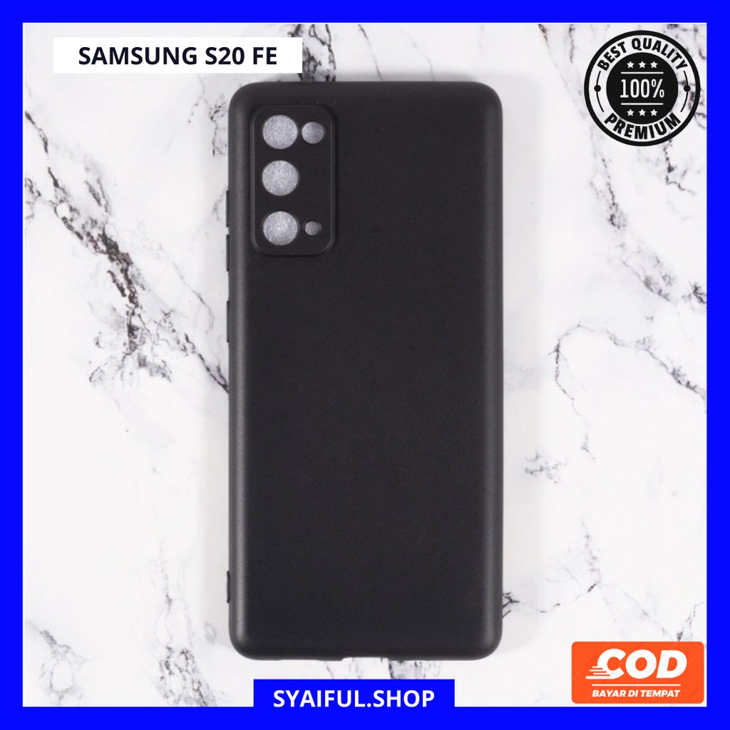 CASE SAMSUNG S20 FE PREMIUM BLACK MATTE CASE ORI 1.5MM CAMERA PROTECTOR