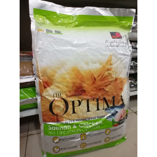 OPTIMA Super Premium Catfood 9KG - Chicken &amp; Salmon - Makanan Kucing Terbaik