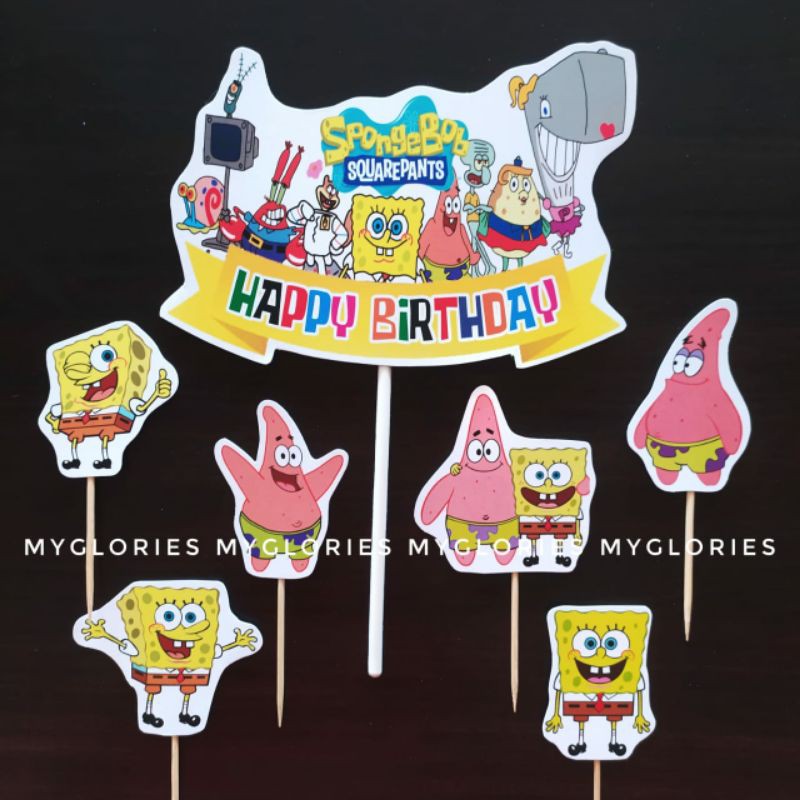 Topper Cake Spongebob Squarepants