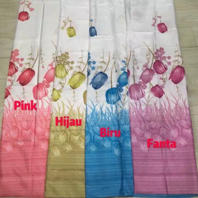 GM JK165 - Tirai Jendela Motif Bunga/ Tirai Pintu dan Jendela/ Gorden Motif Bunga