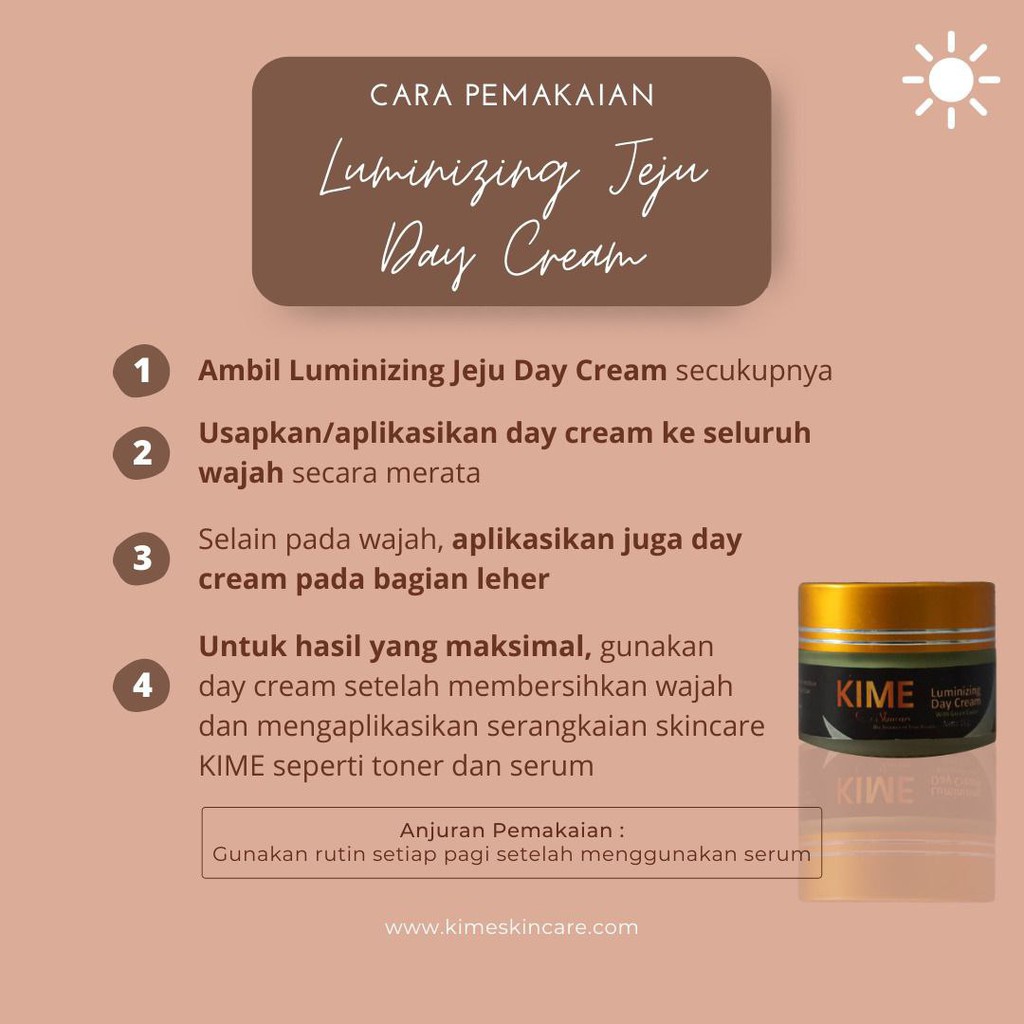 KIME DAY CREAM CREAM SIANG [ KEMASAN BARU ]