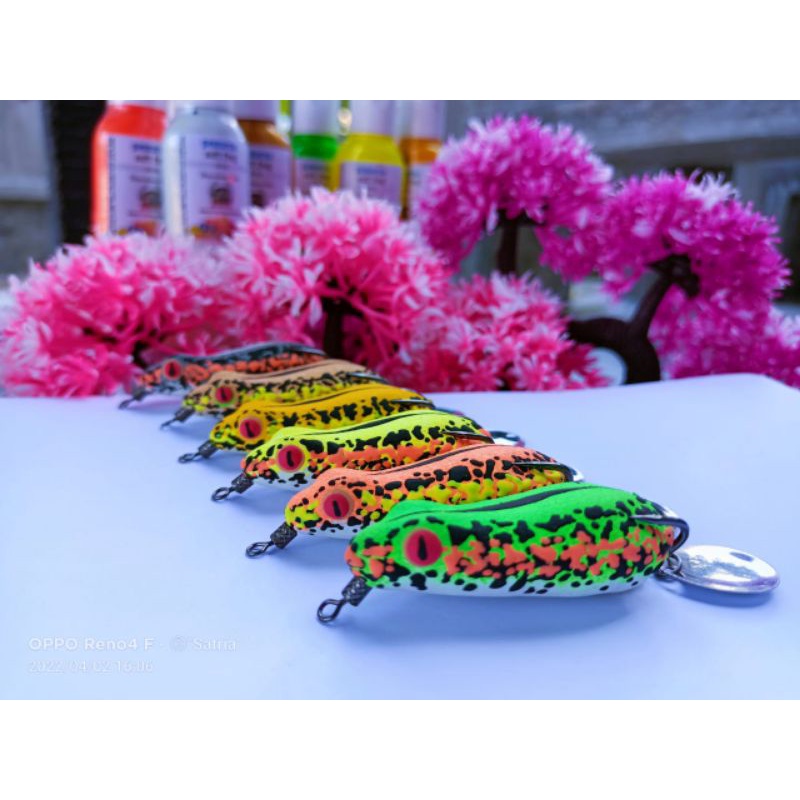SOFT FROG CENTRAL LURE 4,2 CM 5,5CM SLIM 7GRAM I UMPAN CASTING IKAN GABUS DAN TOMAN