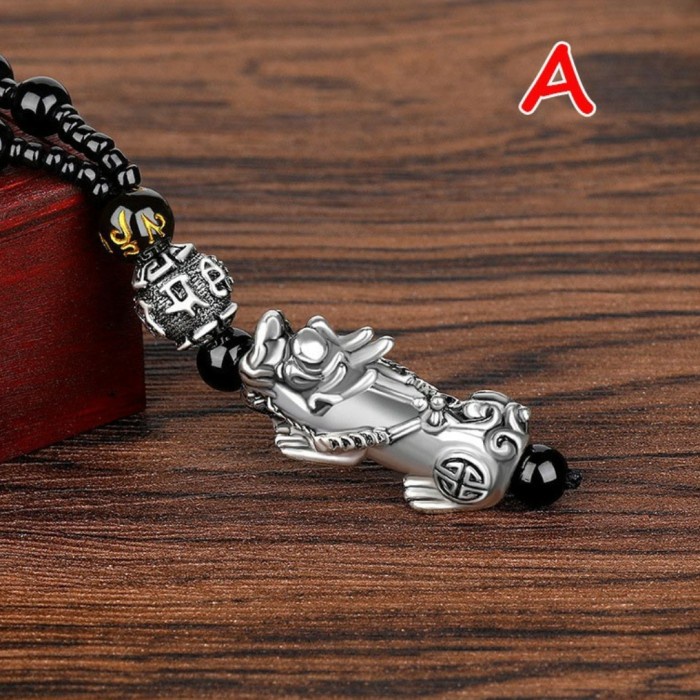 Kalung Batu Mantra Pixui Pixiu Kalung Pria Dan Kalunng Wanita - A