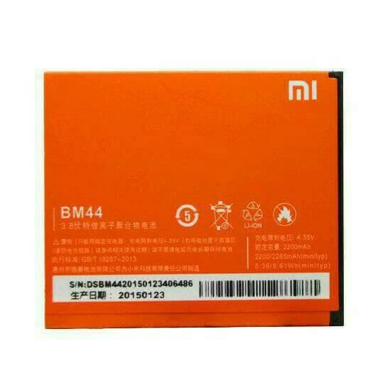 BATERAI BATRE XIAOMI REDMI 2/ REDMI 2 PRIME BM44 ORIGINAL BATTERY_EJ