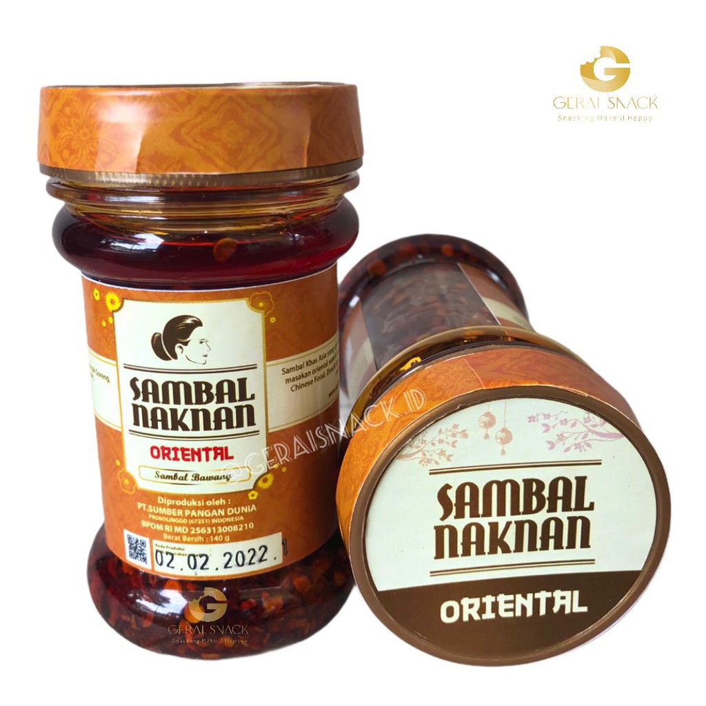 Sambal Naknan Rasa Pedas Oriental Enak Tenan Khas Masakan Oriental 140gr