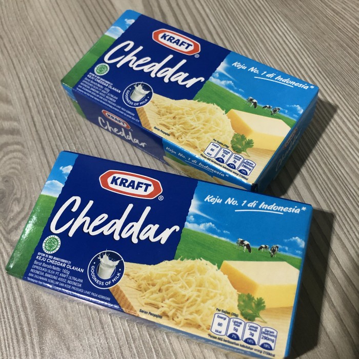 

Keju- Kraft Cheddar 165 Gr -Keju.