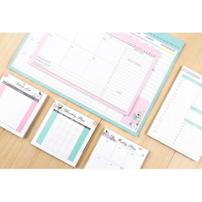 

Grosir Checklist Time Schedule Weekly Planner Monthly Planner Flower Bird Elegan