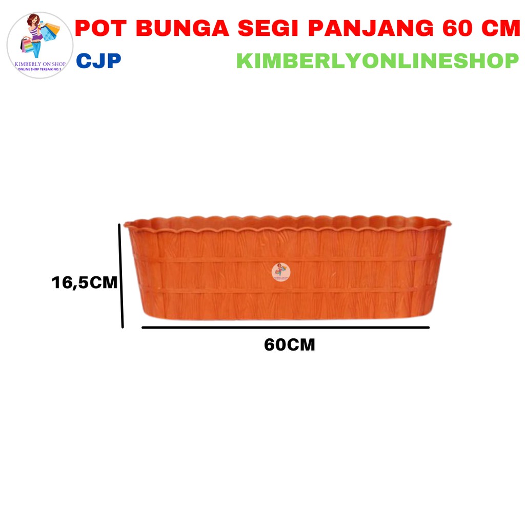 Pot Bunga Persegi Panjang 60cm Khusus Gojek