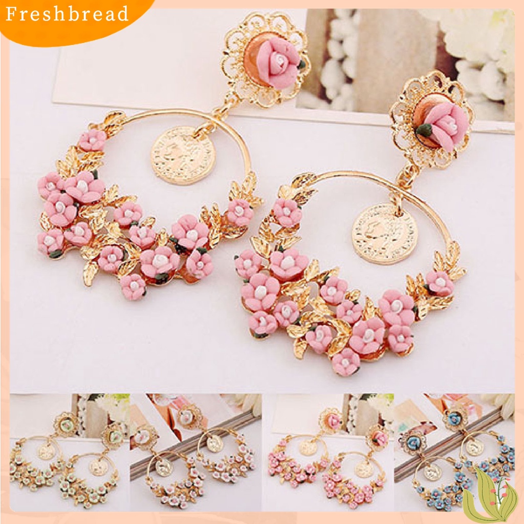 [Fresh] Anting Tusuk Model Bunga untuk Wanita