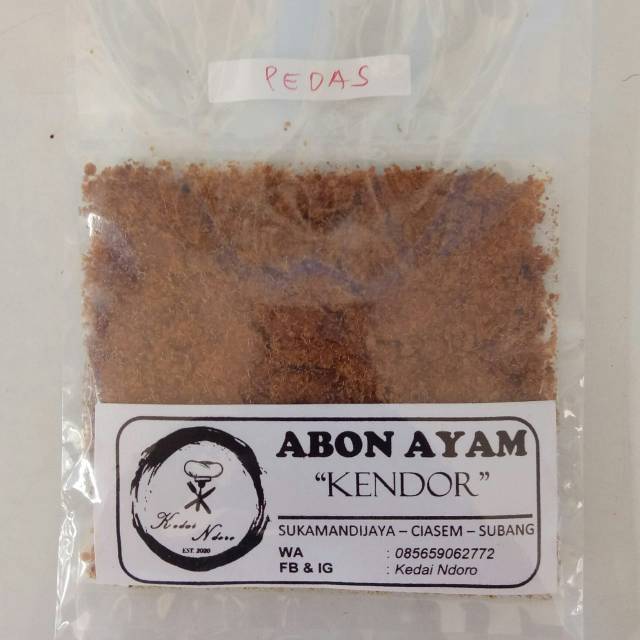 

Abon Ayam Kendor (Pedas) 50 gram