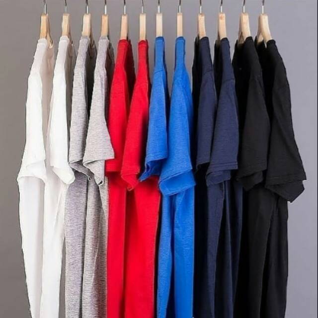 Tshirt kaos polos pria wanita Nsa