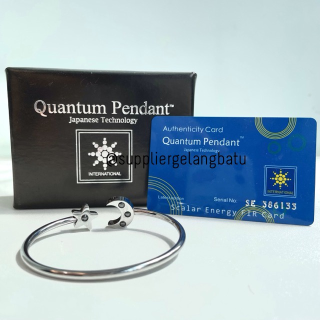 [ TERLARIS ] GELANG NAGITA SLAVINA MODEL MOON STAR RANS DESIGN QUANTUM KESEHATAN CANTIK INCLUDE BOX PREMIUM BULAN BINTANG TITANIUM GELANG AKSESORIES