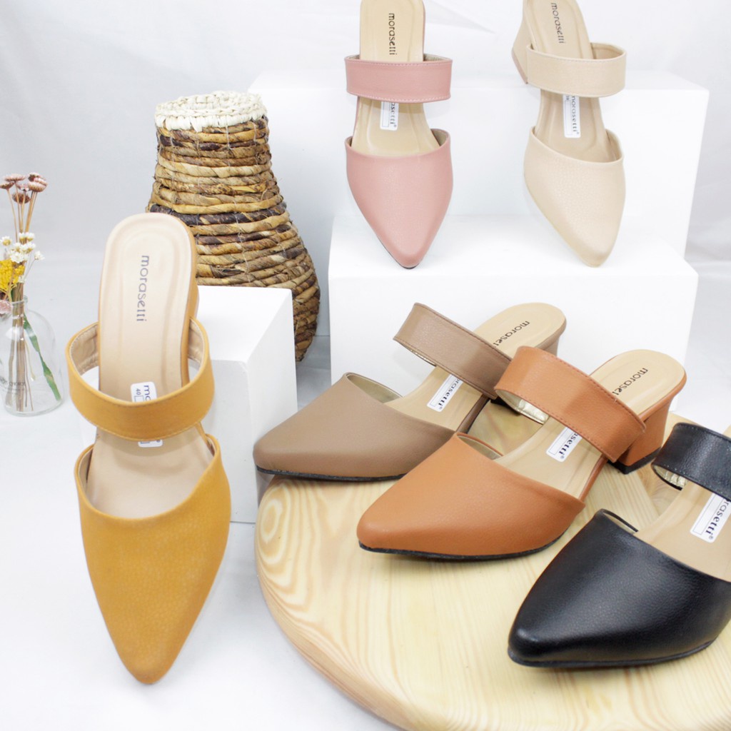 Sepatu Wanita Cewek High Heels Sepatu Hak Wanita Cewek Kekinian Warna Coklat Terbaru Murah Og01 Send