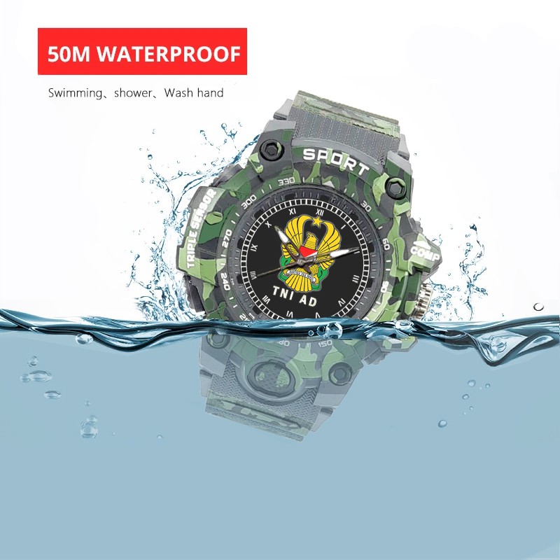 (SPECIAL EDITION) JAM TANGAN LOGO TNI-AD WATER RESISTANT NO.7