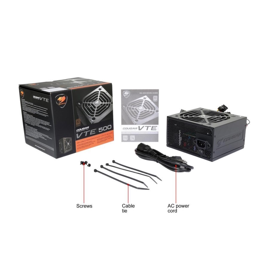 Power supply Cougar 500w 80 plus bronze Vte500 PSU 80+ Vte-500 BS-500