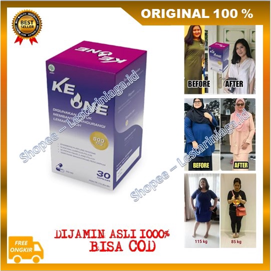 [BISA COD] Ke One Obat Herbal Alami Suplemen Penurun Berat Badan Ampuh 100% ORIGINAL BPOM