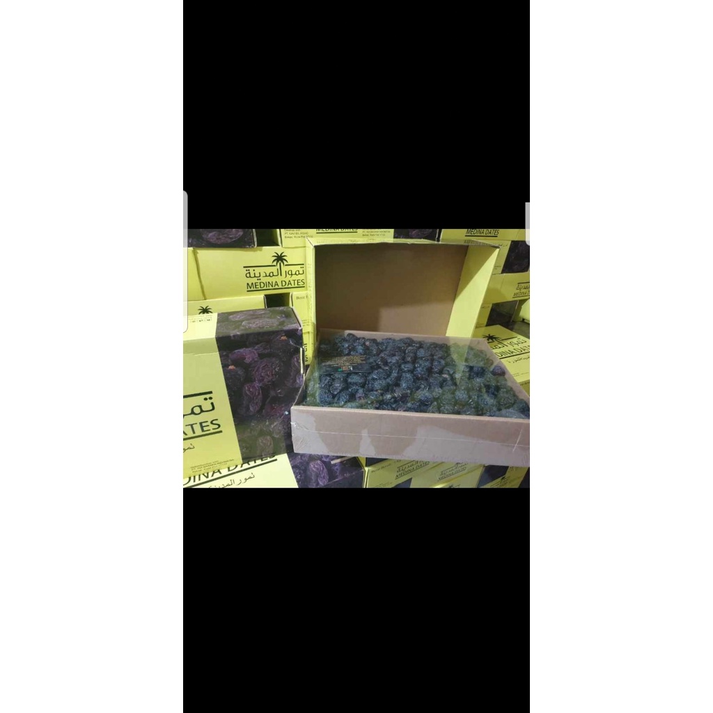 

Kurma Ajwa / Kurma NABI Asli Madinah/Kemasa 1kg dan 500gr