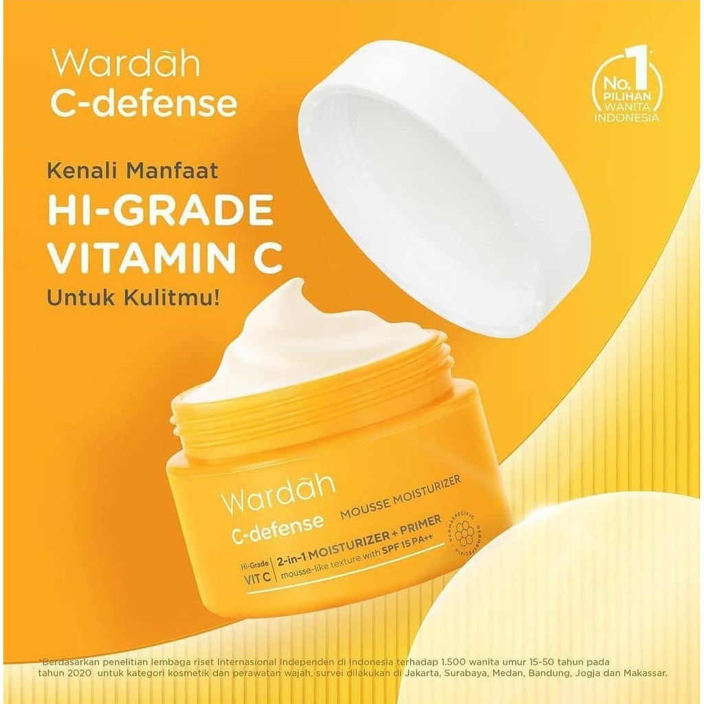 WARDAH C-Defense Mousse Moisturizer 30 gr