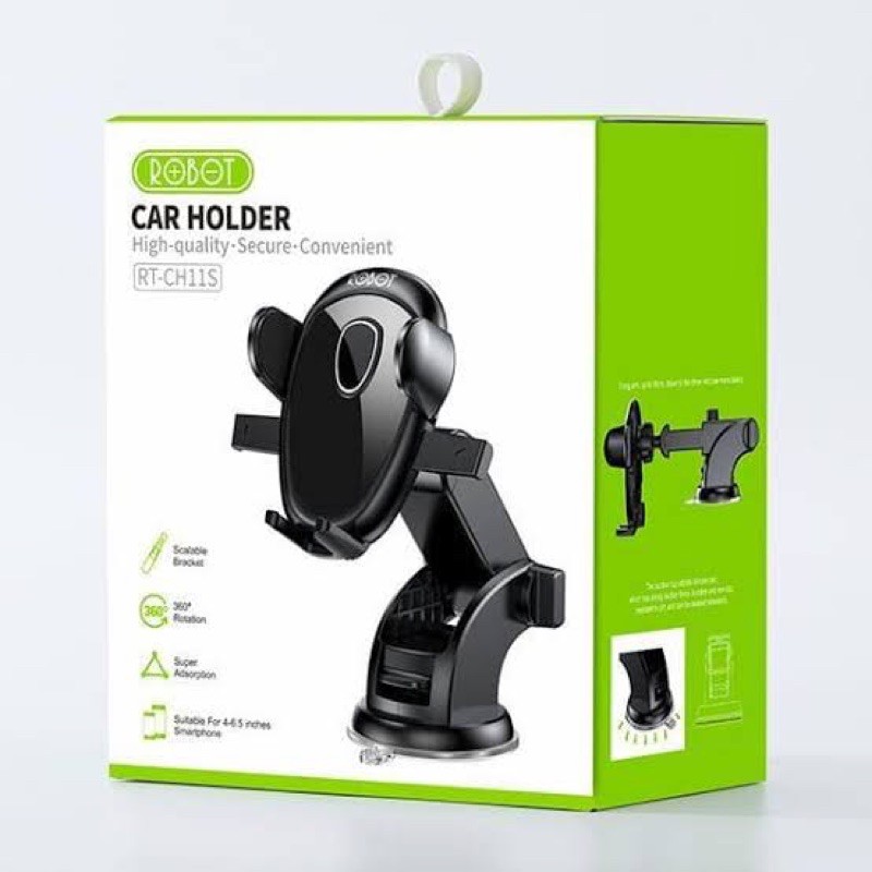 HOLDER MOBIL CAR HOLDER ROBOT RT-CHS11S RT CH11S CH11 360derajat 360⁰ ROTATABLE