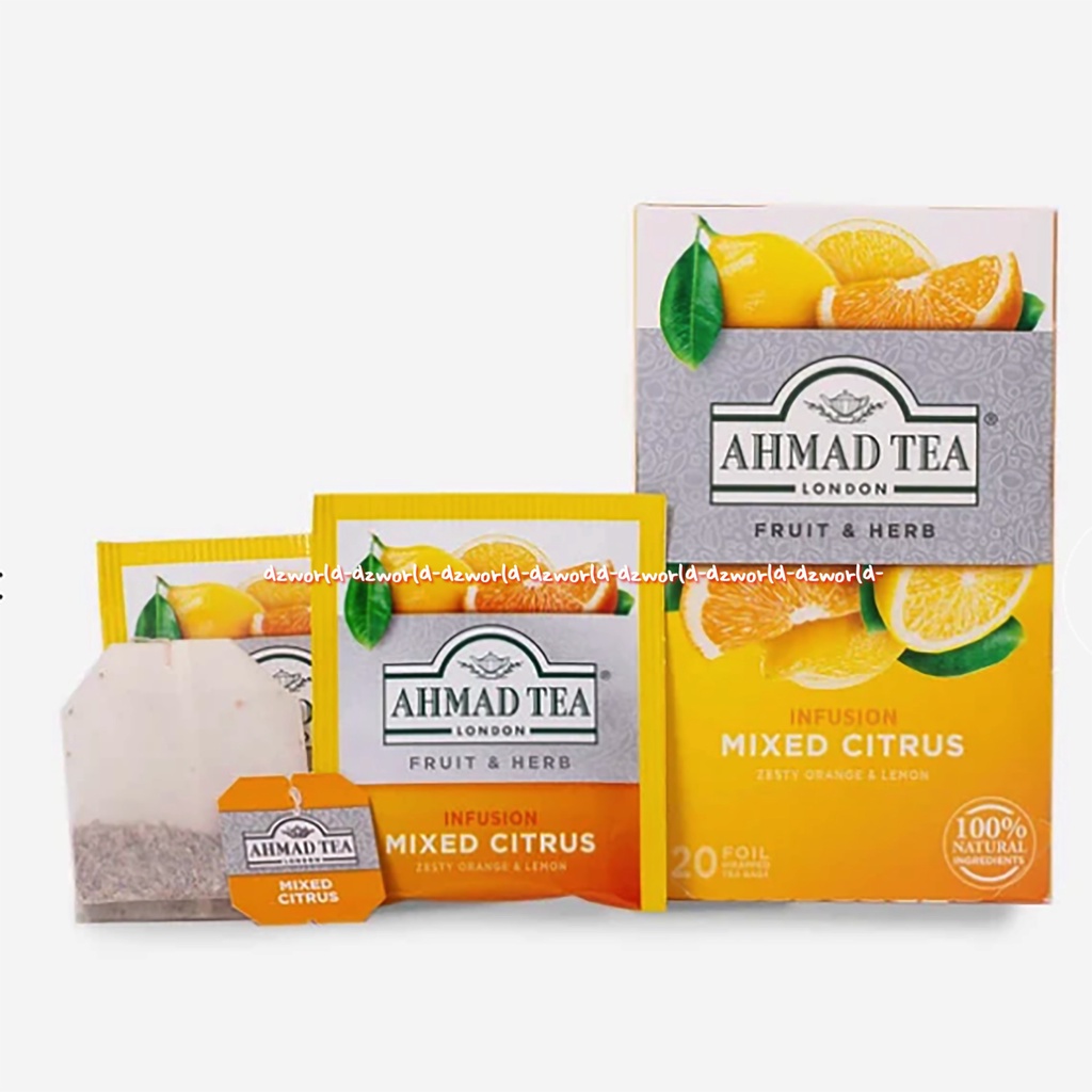 Ahmad Tea Fruit &amp; Herbs Infuision Mixed Citrus 20foil Teh Rasa Buah Jeruk Ahmadtea Mix Citrus