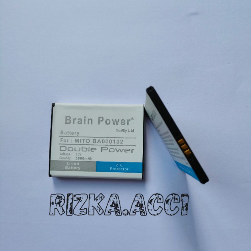 Baterai Batre Mito A880 / A990 BA000132 BA-00132 Brain Power Battery Batrai Hp