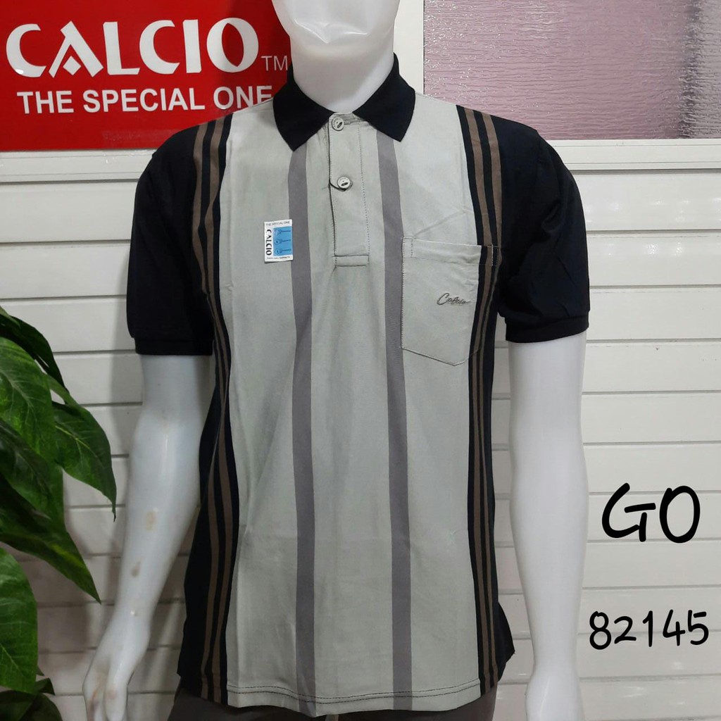 gos CALCIO+ 100% Original POLO SHIRT PRIA CASUAL Branded-BK2