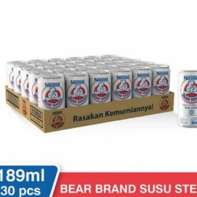 

[COD] Bear brand original 189 ml per karton - susu beruang steril (30 pcs) [COD]