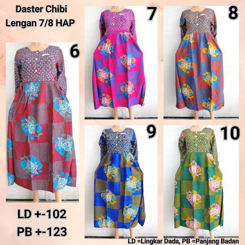 DASTER CHIBI LENGAN 7/8 HAP MODERN ADEM BUSUI FRIENDLY  PGRNDL + BANI + HRSE