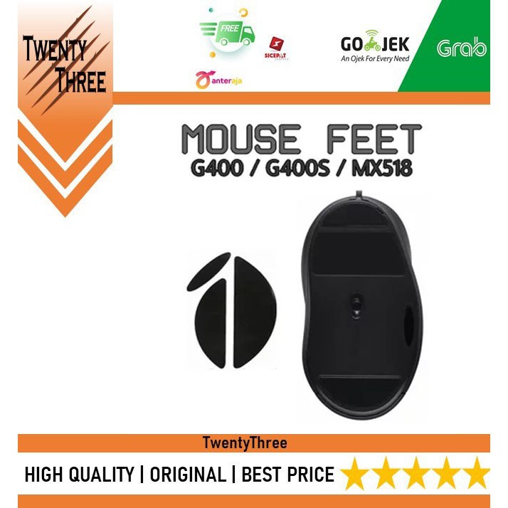 Mouse Feet Logitech G400 G400S MX518 Alas Kaki Replacement Pengganti