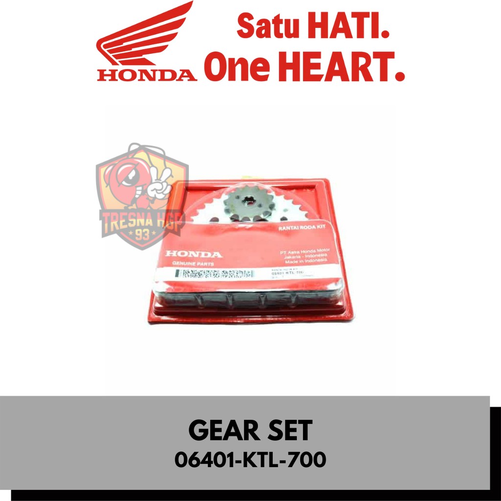 06401-KTL-700 GEAR SET REVO ORIGINAL | DRIVE CHAIN KIT 06401KTL700