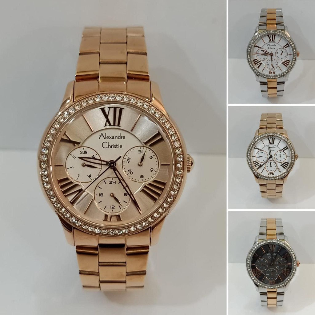 Jam Wanita Alexandre Christie AC2642 AC 2642 Original Garansi Resmi Alexander Christie Free Baterai