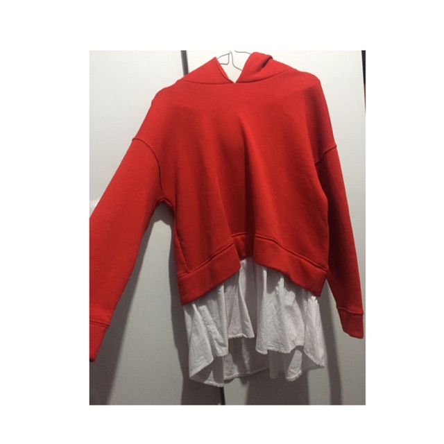 HOODIE RED ZARA