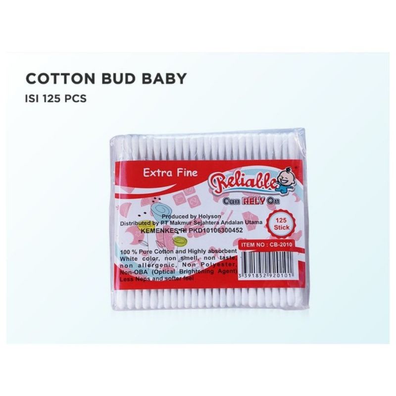 Reliable Baby Cotton Buds 125s, 100s, 75s Refill