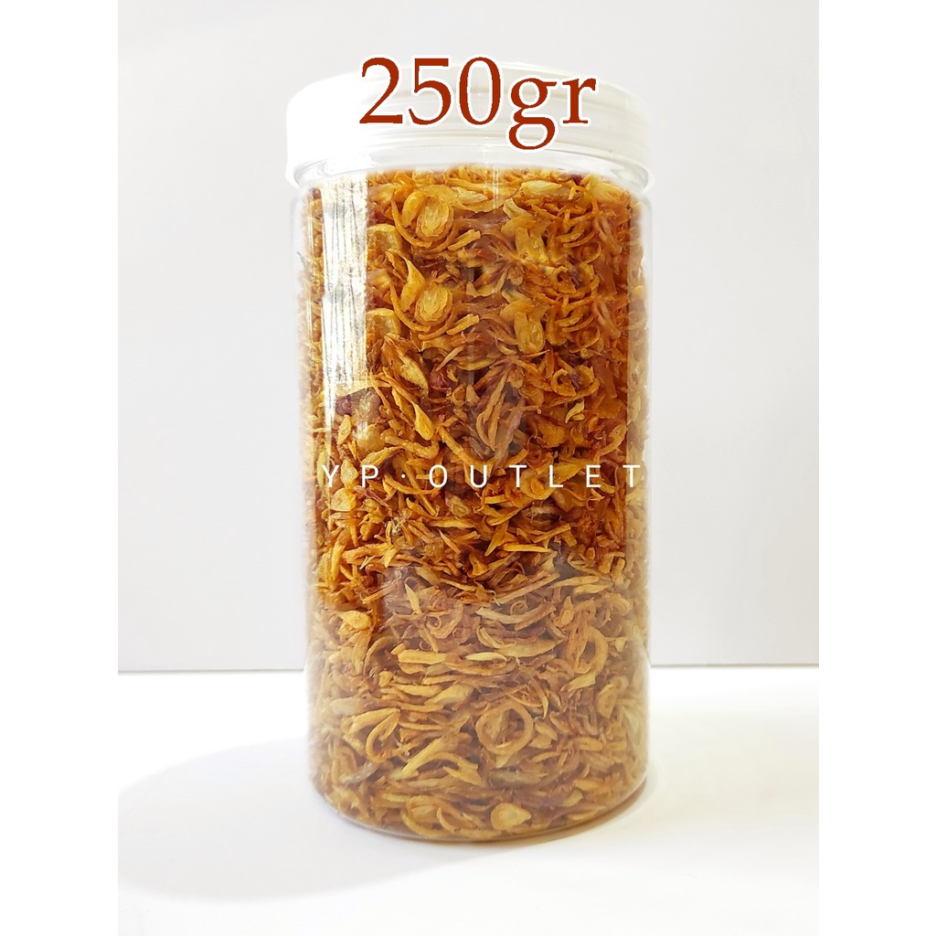 

Bawang Goreng Asli tanpa tepung kemasan 250gr