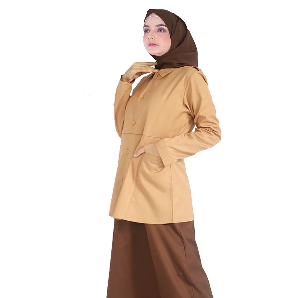 Promo Gamis Pramuka bahan TOYOBO Syar'i Gamis Guru Pramuka PDH
