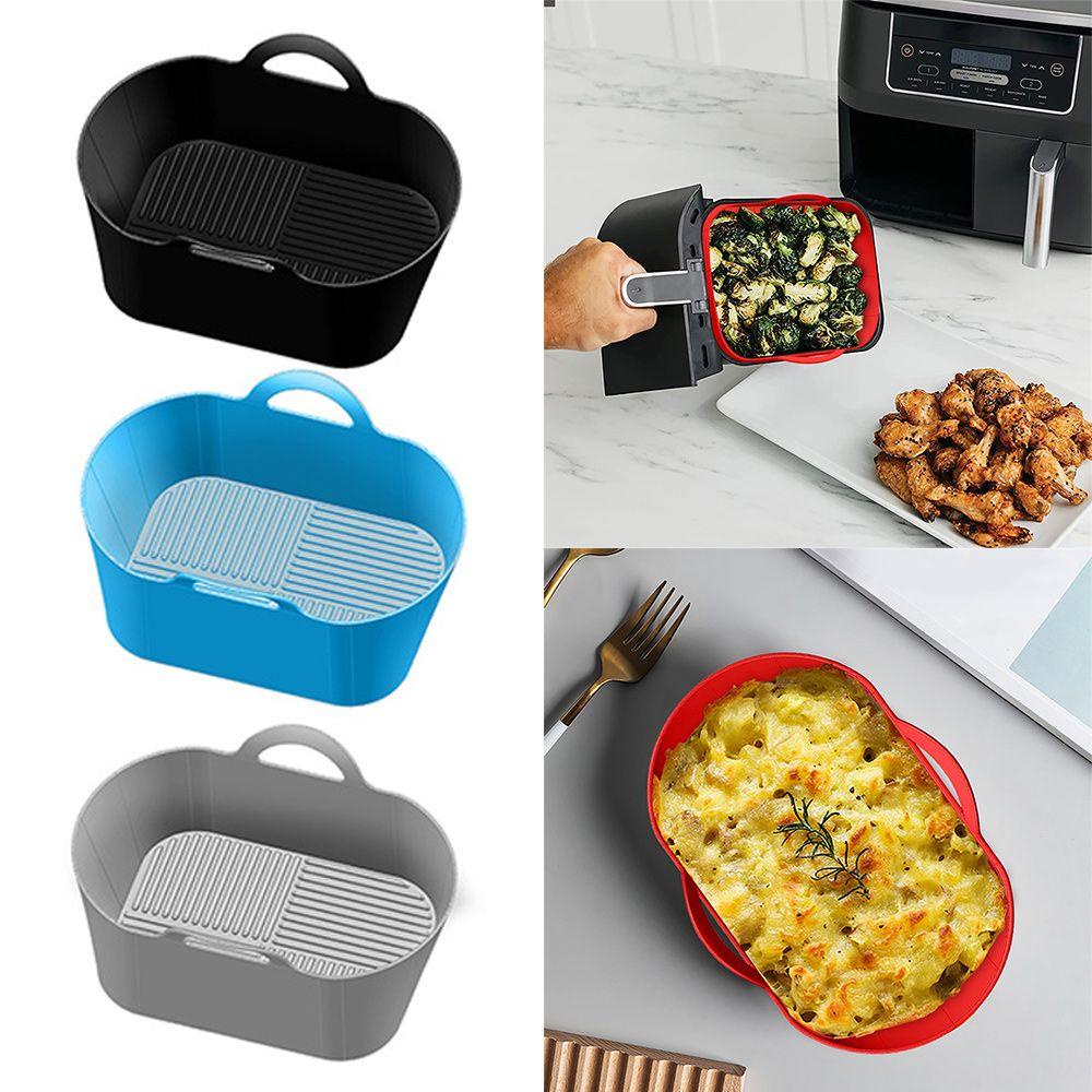 Solighter Panci Silikon Lipat Grill Pot Tray Baking Basket Reusable Pengganti Liners Baking Pan