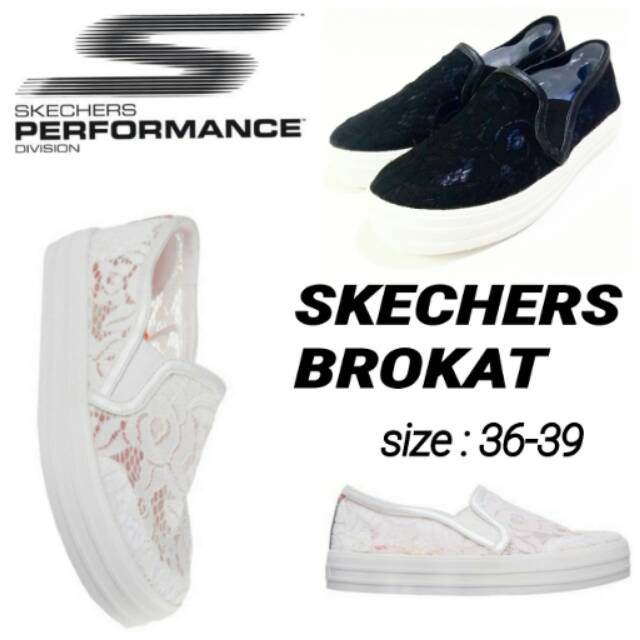 Sepatu skechers brokat slip on skechers murah terbaru