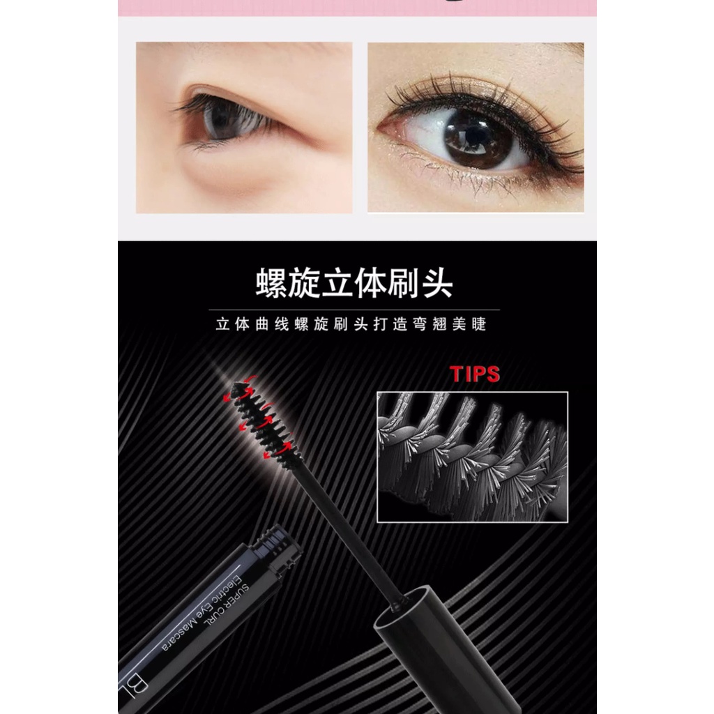 DBI - [ BISA COD ] Original Lameila Electric Eye Mascara 3D 3 Colour Waterproof Anti Air dan Tahan Lama