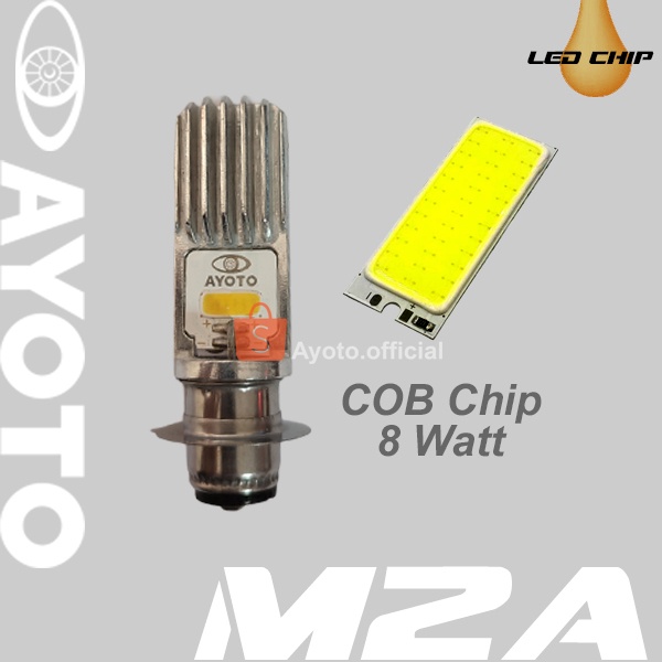 Lampu depan led motor AYOTO M2A H6 AC DC motor matic bebek