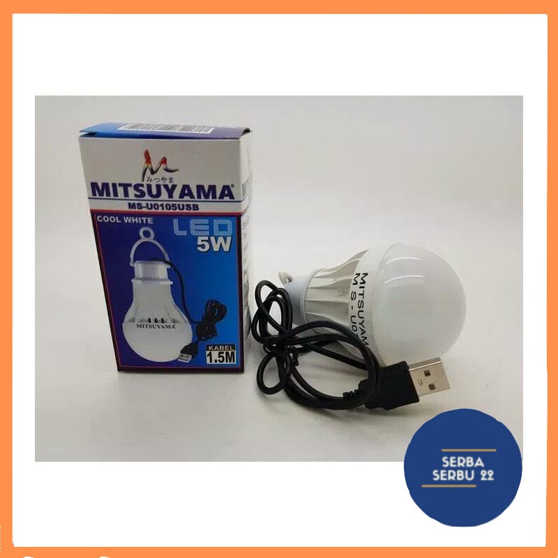 Lampu Bohlam USB 5Watt / Lampu Emergency USB 5watt [ss]