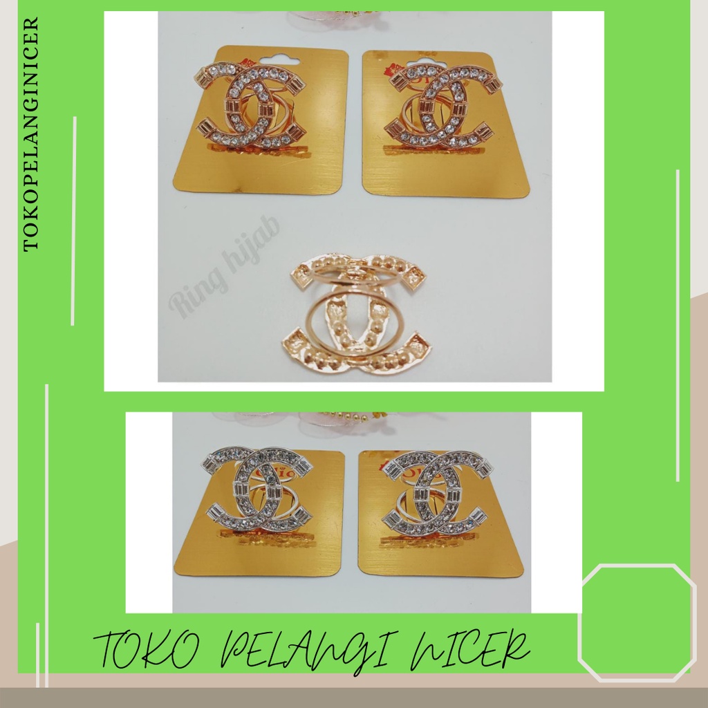 RING HIJAB CC- Bros Model RING CINCIN HIJAB PREMIUM AKSESORIS Bross JILBAB MUSLIMAH TOKOPELANGINICER