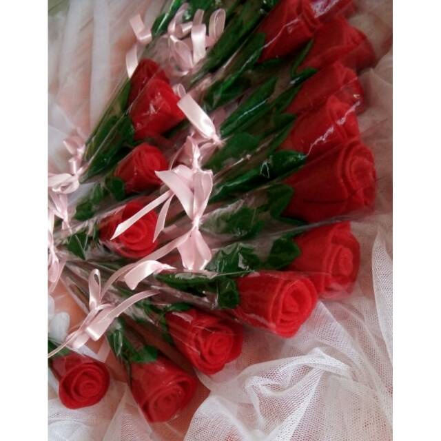 Bunga flanel 1 tangkai