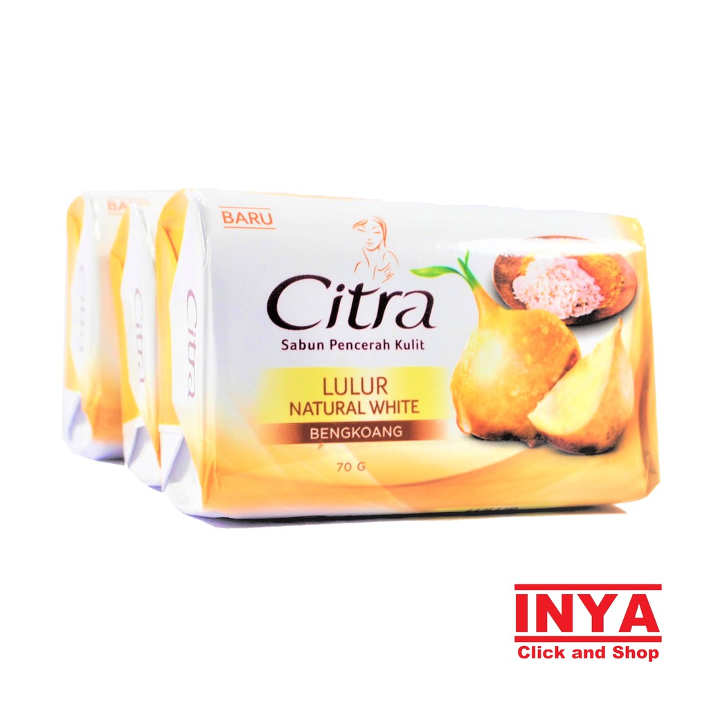 CITRA BENGKOANG LULUR NATURAL WHITE SABUN PENCERAH KULIT 70gr - Sabun Batang