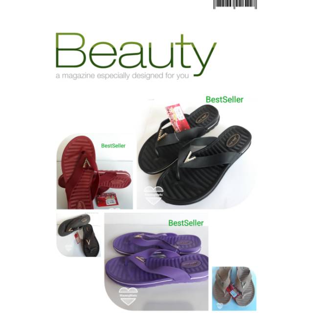 promo Sandal karet cewek New Era lb 1520 v uk.37-40.