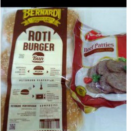 

paket burger isi roti 6 + yonna beef patties