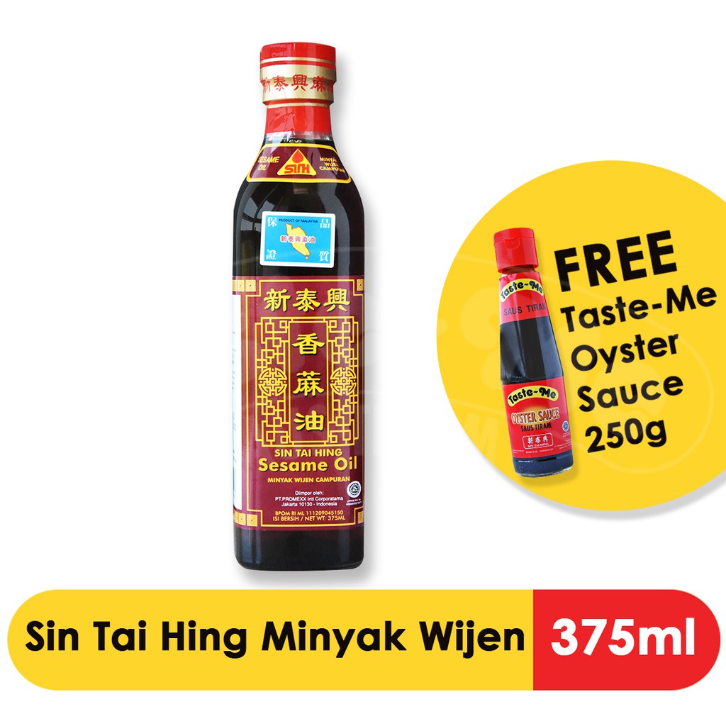 

SIN TAI HING Minyak Wijen [375 mL] GRATIS TASTE-ME Saus Tiram [250g]