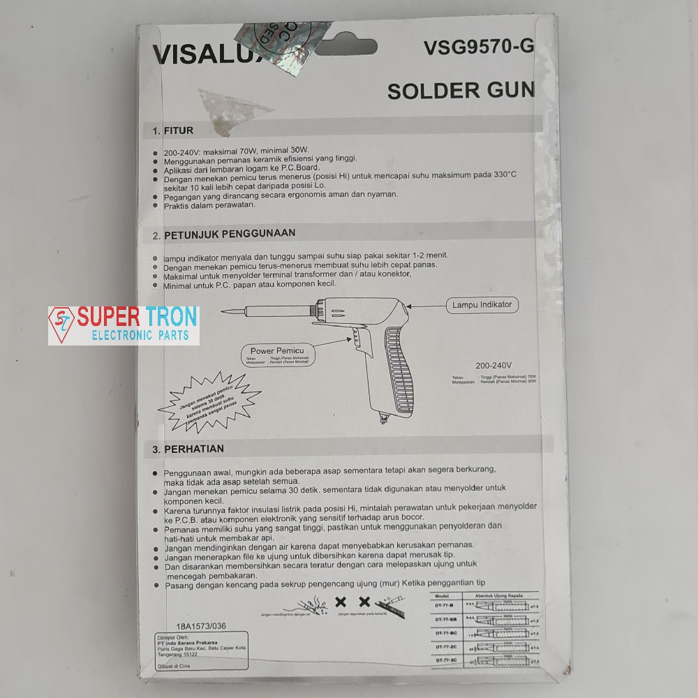 Solder Gun Tembak Visalux